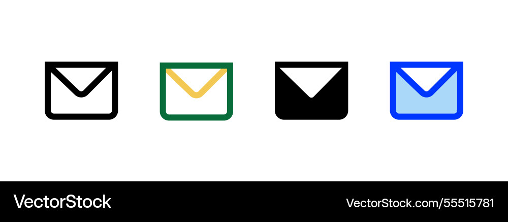 Message icon linear style sign for mobile concept Message icon linear style sign for mobile concept vector image