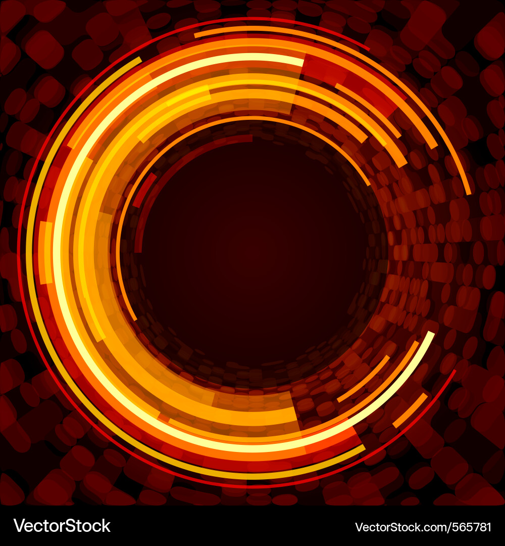Retro Technology Circles Background Vector Image