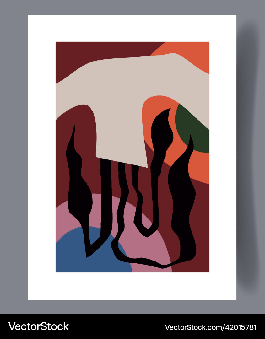 Scandinavian abstract print set Scandinavian abstract print set vector image