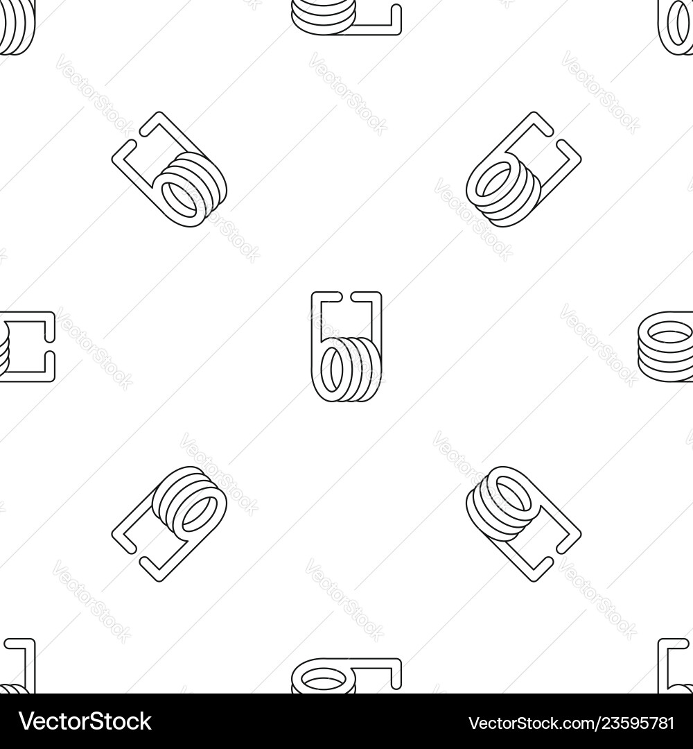 Short spring pattern seamless Short spring pattern seamless vector image