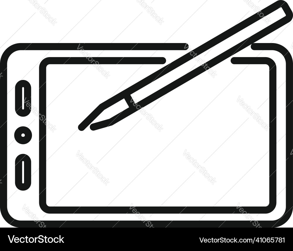 Writing tablet icon outline write text Writing tablet icon outline write text Vector Image