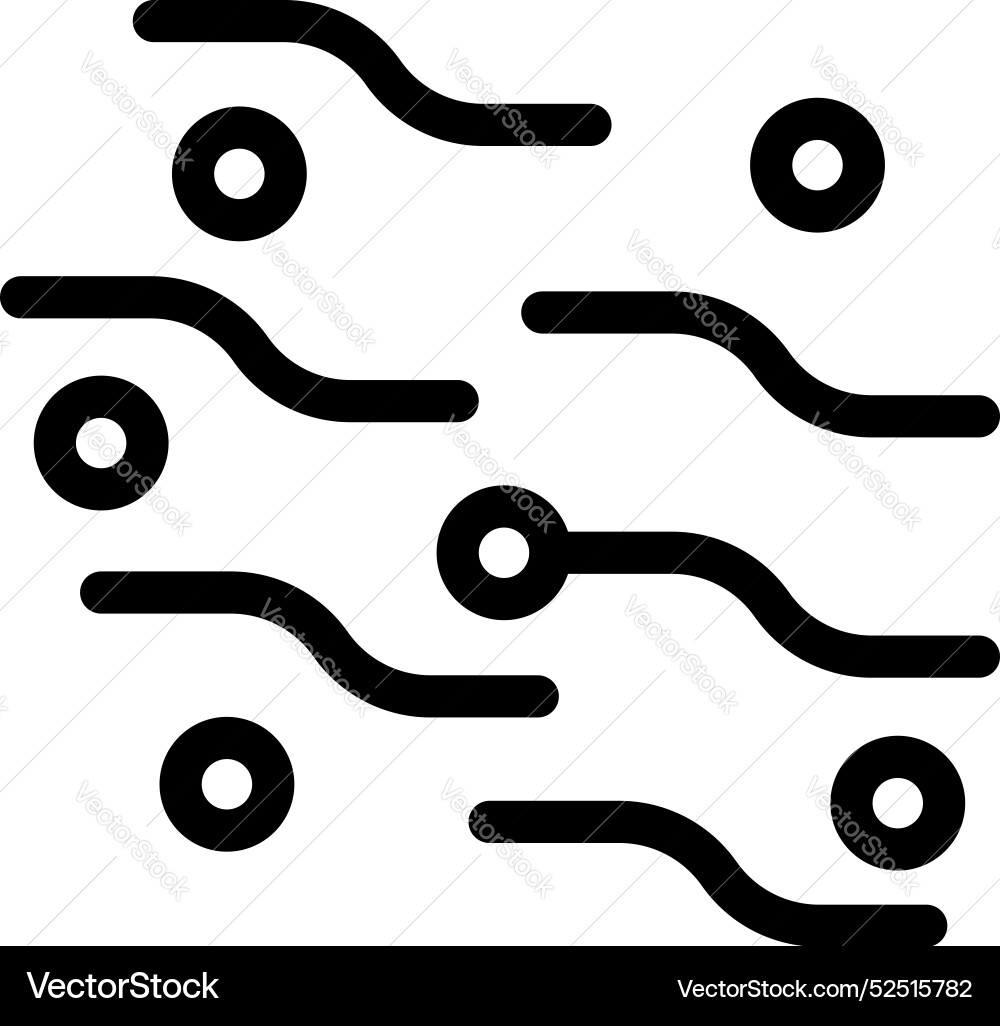 Electronic circuit board pattern showing microchip vector image