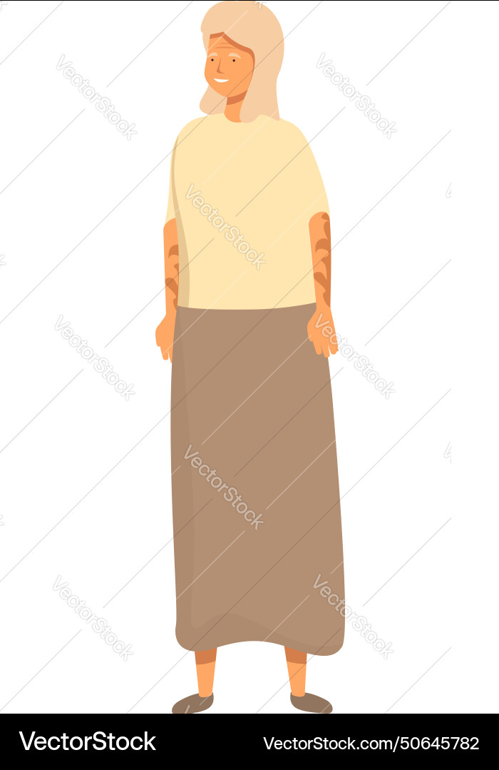 Old tattoo grandma icon cartoon healthy Old tattoo grandma icon cartoon healthy vector image