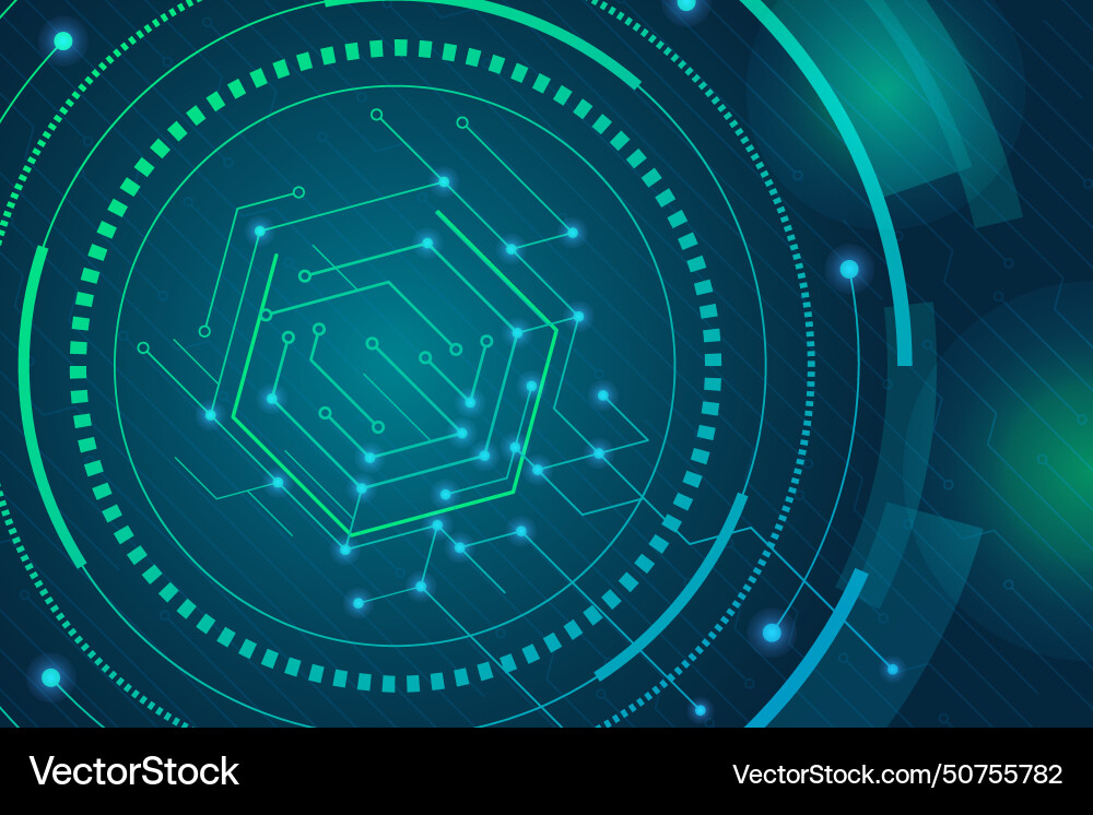 Tech Data Network Abstract vector image
