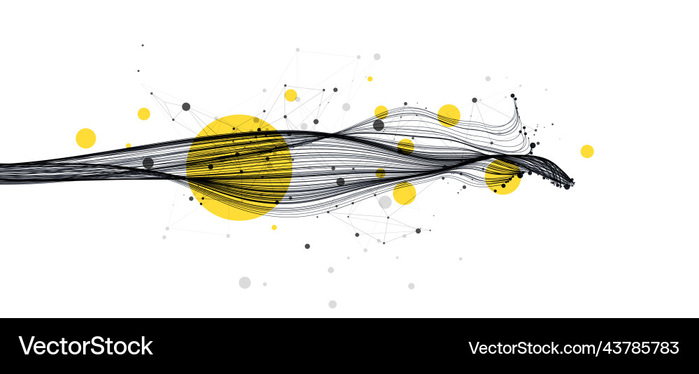 Abstract flowing wave lines design element Abstract flowing wave lines design element vector image
