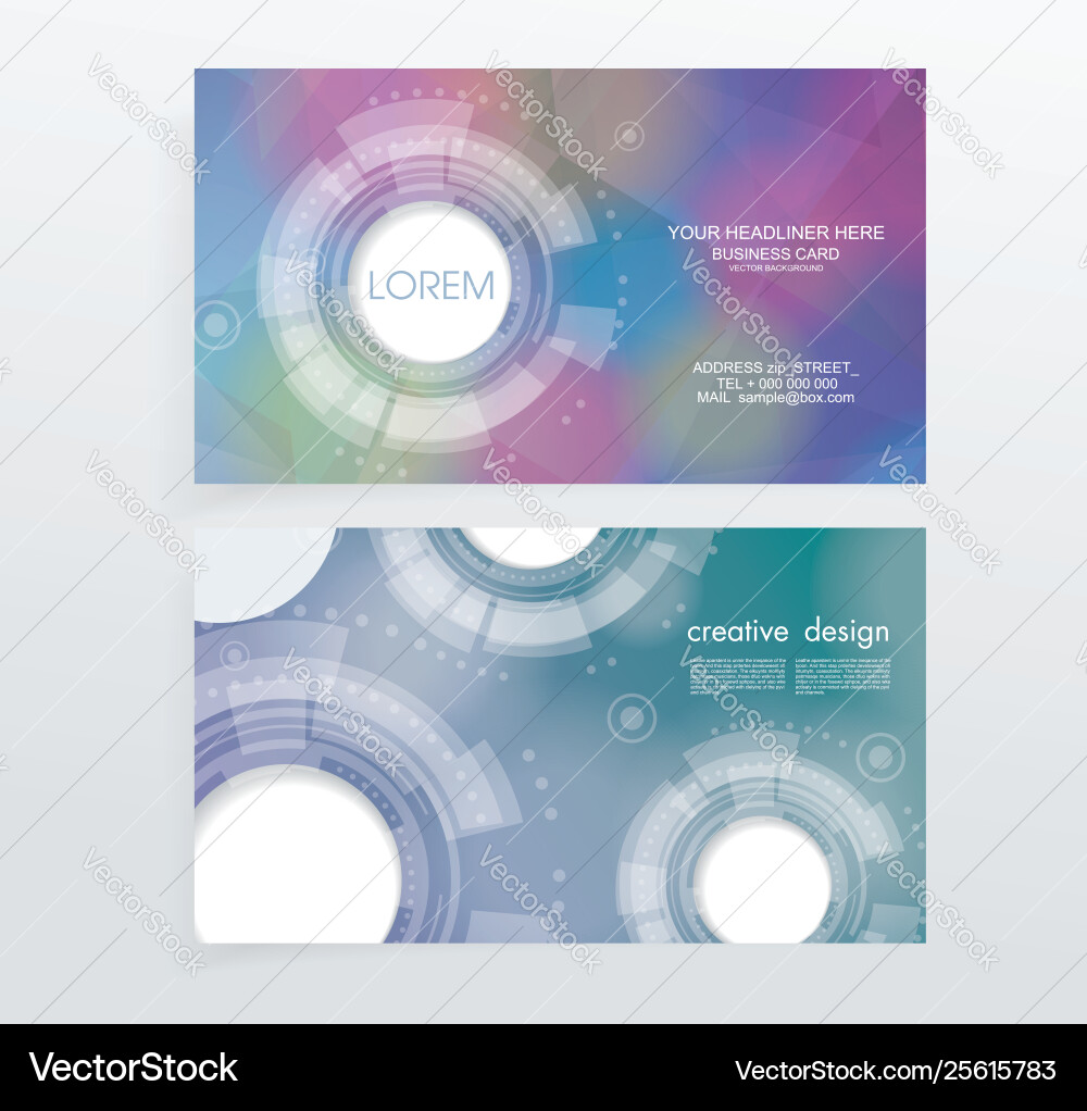 Business cad design with abstract background Business cad design with abstract background vector image