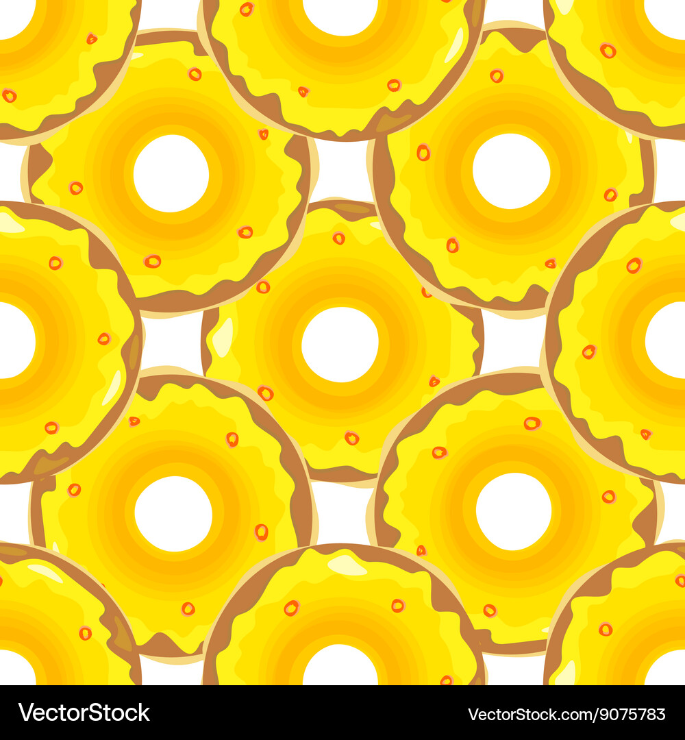 Donut seamless background texture pattern Vector Image