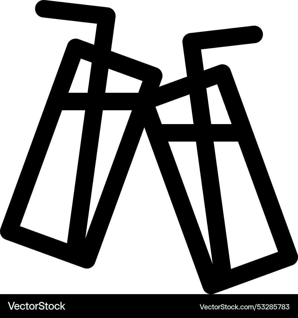 Drink icon thin linear style design isolated Drink icon thin linear style design isolated vector image