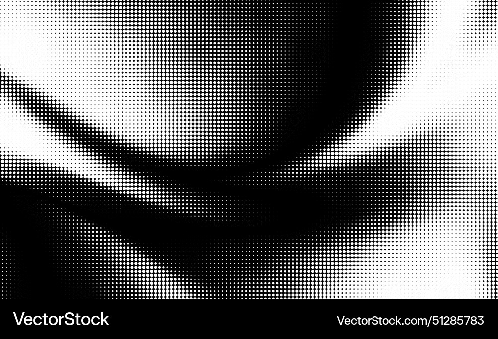 Monochrome gradient halftone dots background Vector Image