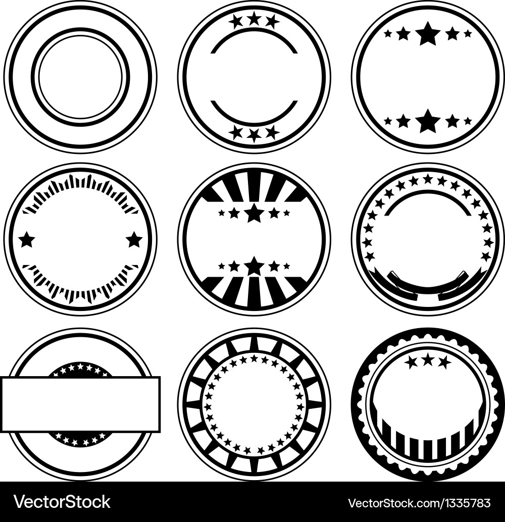 Rubber stamps Royalty Free Vector Image - VectorStock