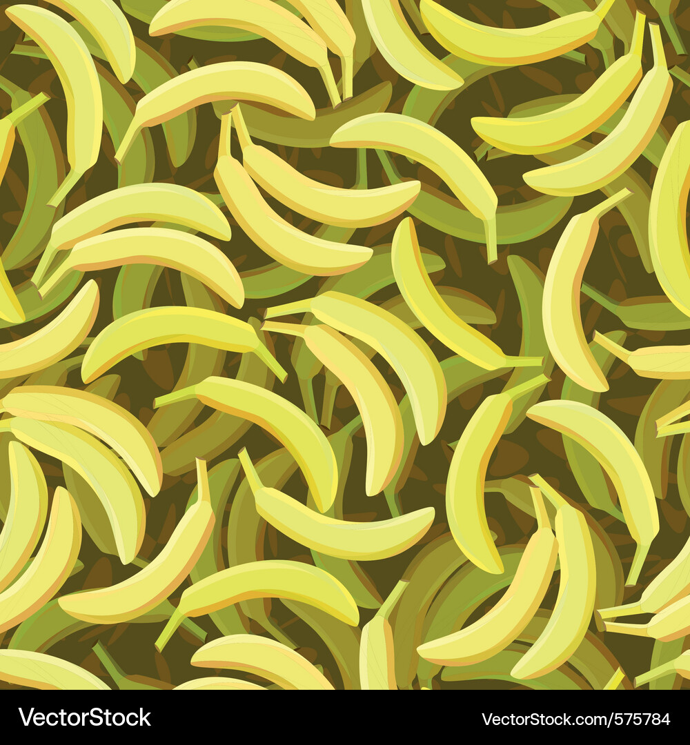 Banana Pattern Repeat Vector Image