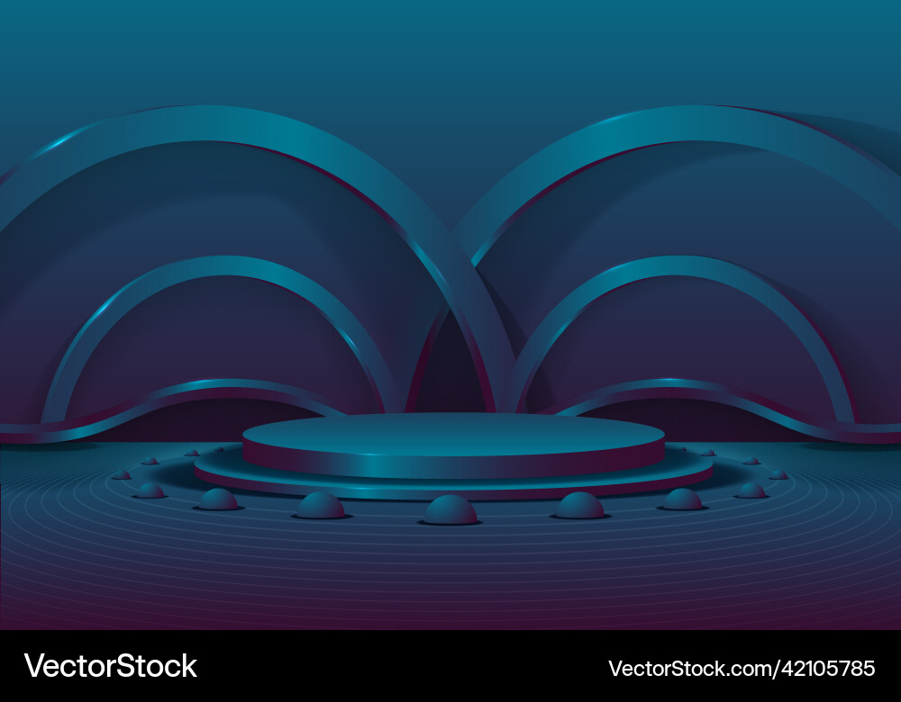 Abstract 3d studio gradient color tech design Abstract 3d studio gradient color tech design vector image
