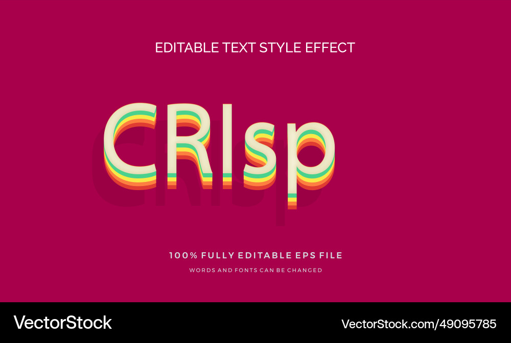 Modern editable text style effect ve Modern editable text style effect ve vector image