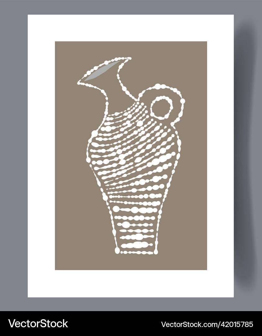 Scandinavian Abstract Print Set Vector Image