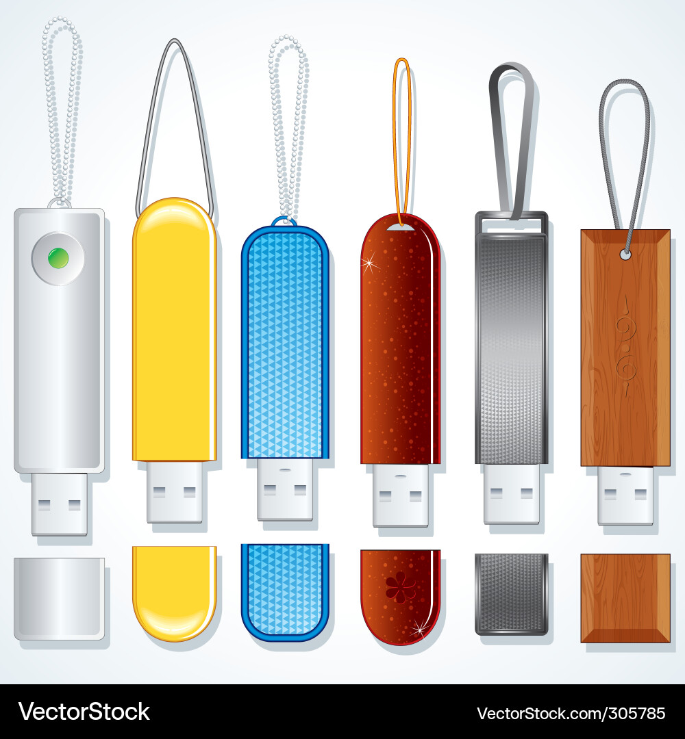 Usb set Vector Image
