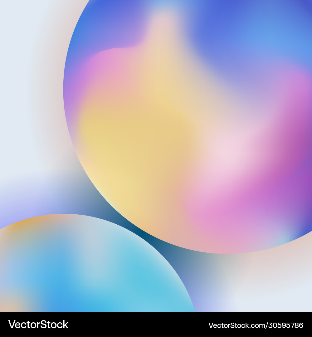Abstract 3D Circle Gradient vector image