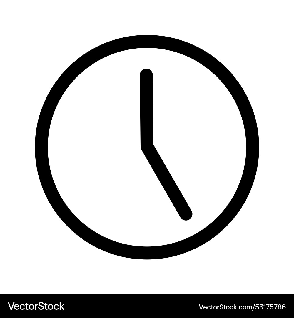 Clock icon watch time arrow sign app button Clock icon watch time arrow sign app button vector image