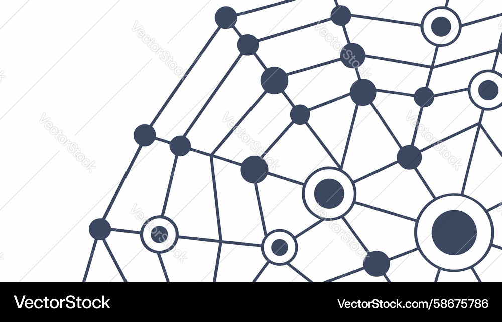 Global network connectivity grid abstract digital Vector Image