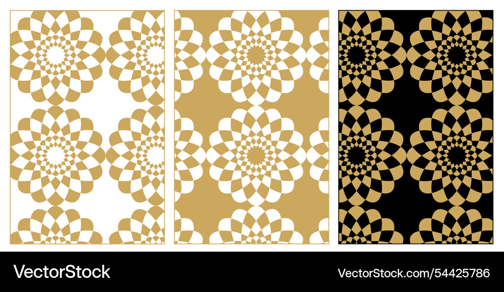 Set of patterns with crosses stripes lines Vector Image