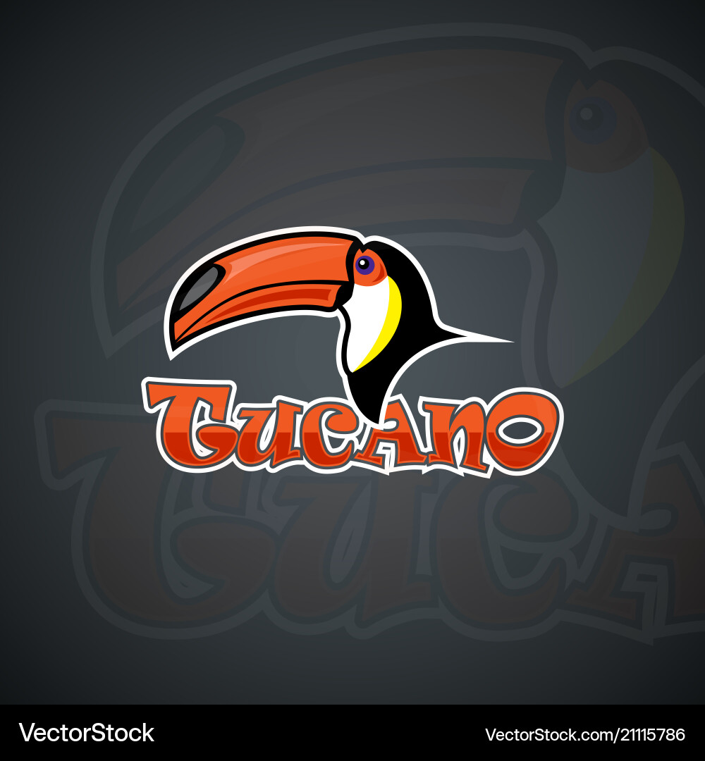 Tropical Toucan Set - Vibrant Graphics vector image