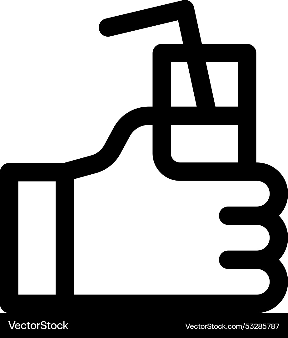 Drink icon thin linear style design isolated Drink icon thin linear style design isolated vector image