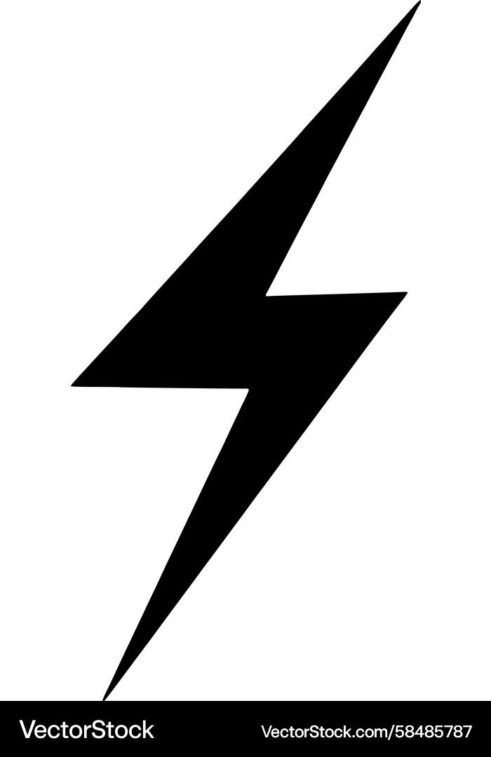 Dynamic Lightning Icon Vector Image