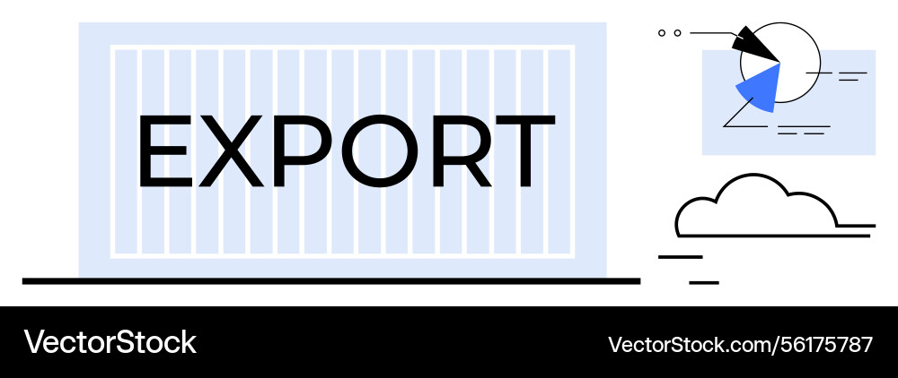 Export container with analysis chart and shipment Export container with analysis chart and shipment vector image