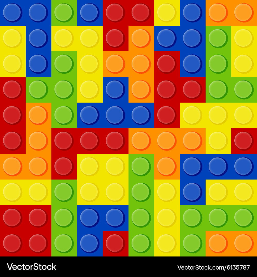 Lego Tetris Pattern vector image
