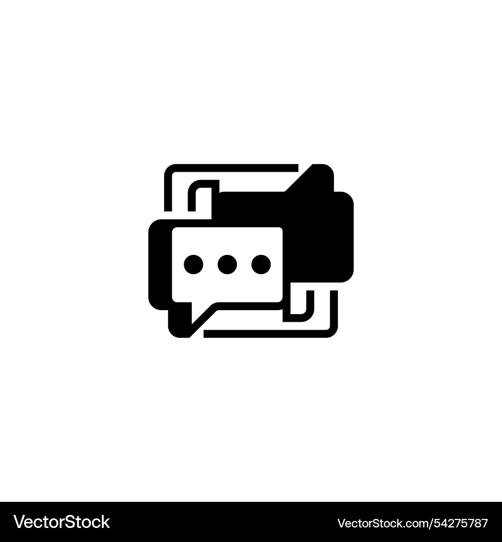 Message line icon linear style sign for mobile Message line icon linear style sign for mobile vector image