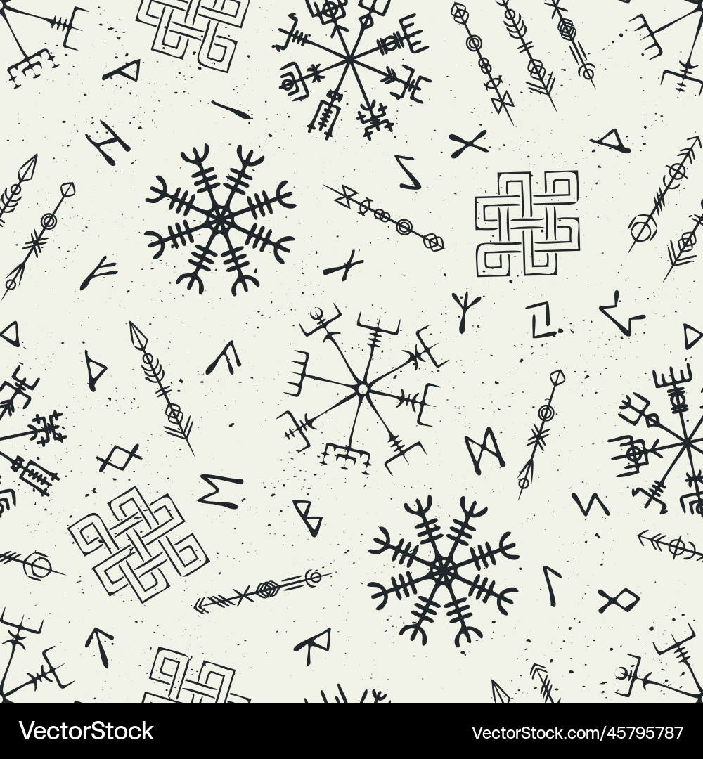 Scandinavian seamless pattern elements Scandinavian seamless pattern elements Vector Image
