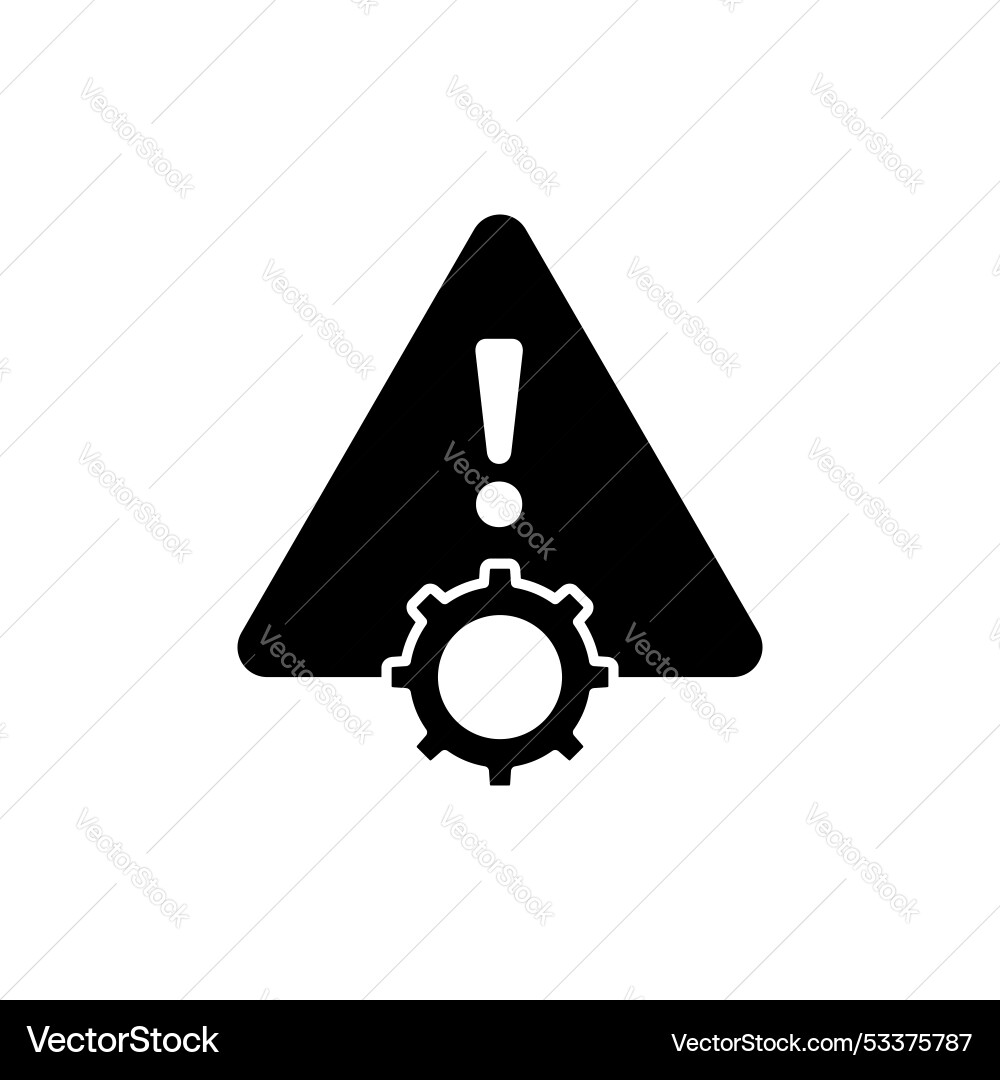 Systemfehler-Icon setzen technische Fehlerwarnung Systemfehler-Icon setzen technische Fehlerwarnung vektorbild
