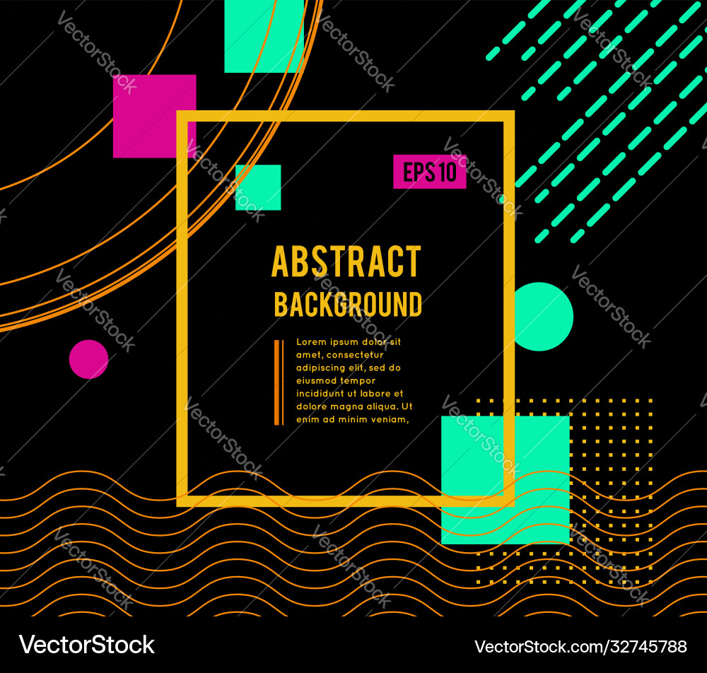 Abstract geometric design with different shapes Abstract geometric design with different shapes vector image