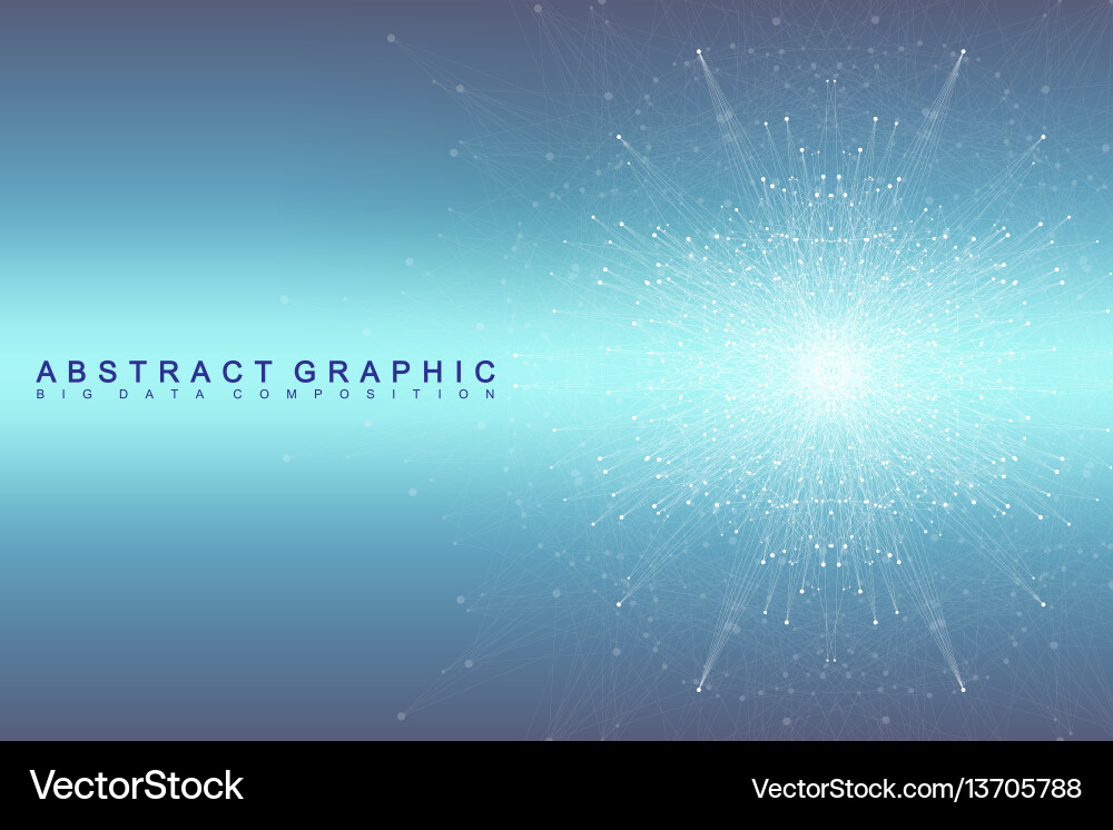 Complex Data Network vector image