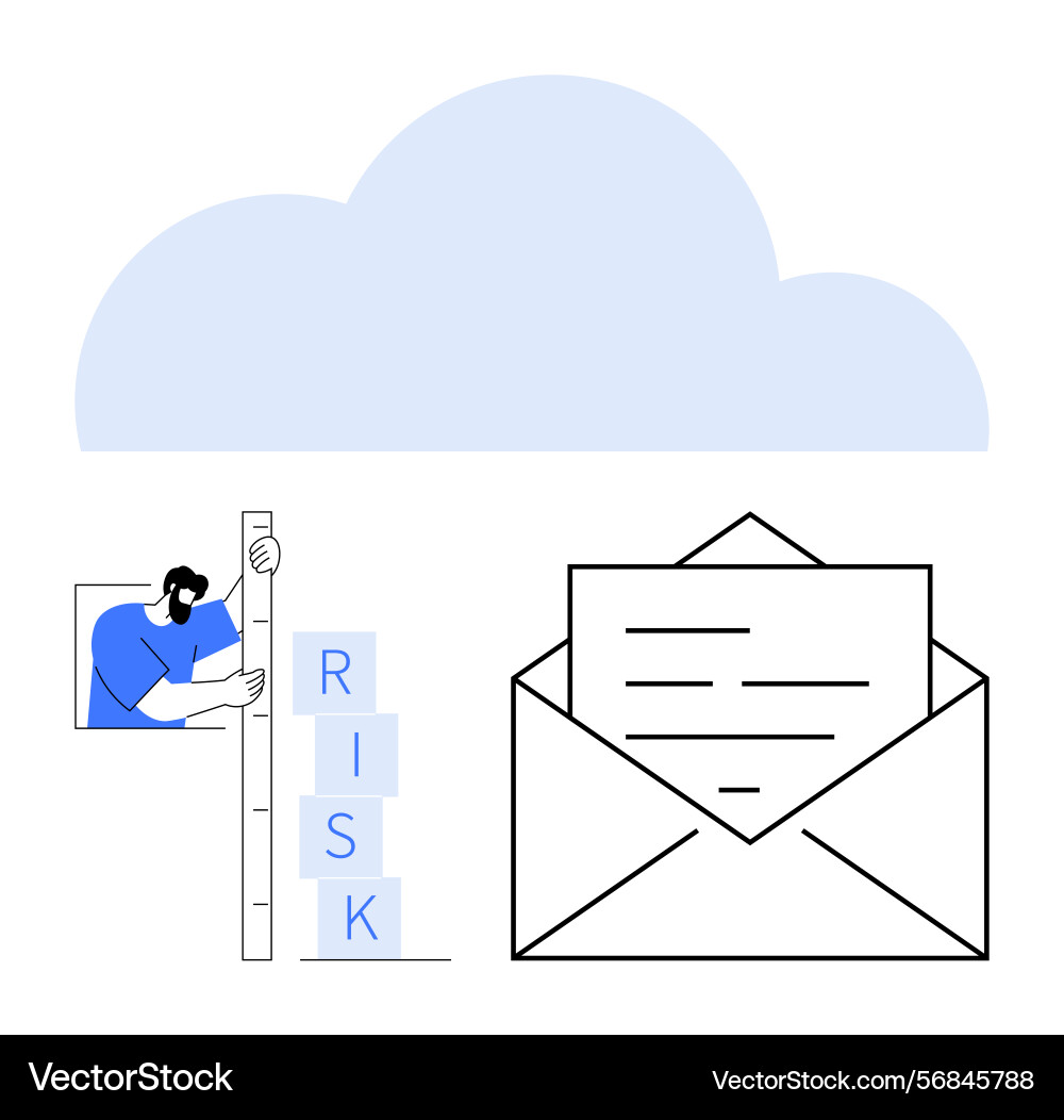 Evaluating risk metrics with digital communication Evaluating risk metrics with digital communication vector image