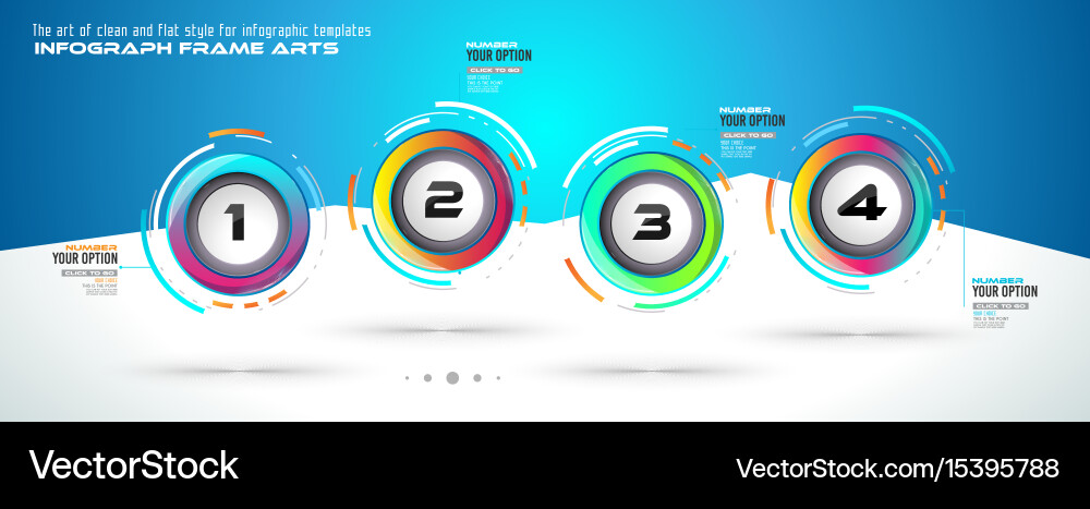 Infograph template with multiple choices vector image