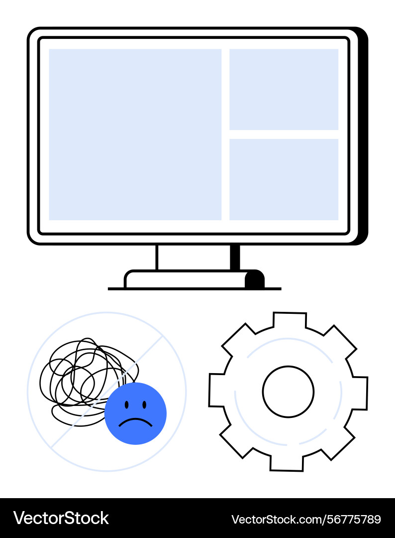 Digital workflow and problem resolution concept Digital workflow and problem resolution concept vector image