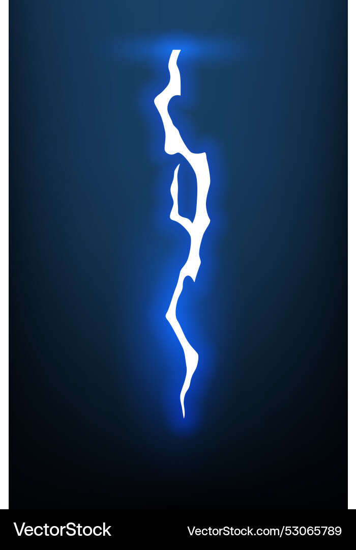 Lightning Animation with Sparks Vector Image