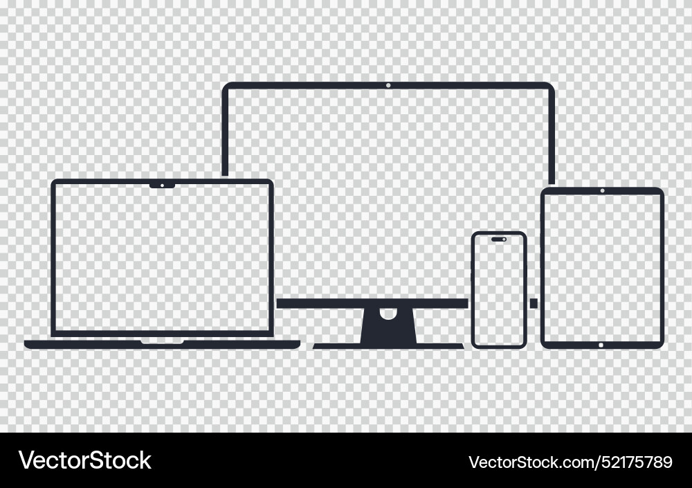 Responsive Web-Design Smartphone Tablet Laptop Responsive Web-Design Smartphone Tablet Laptop vektorbild