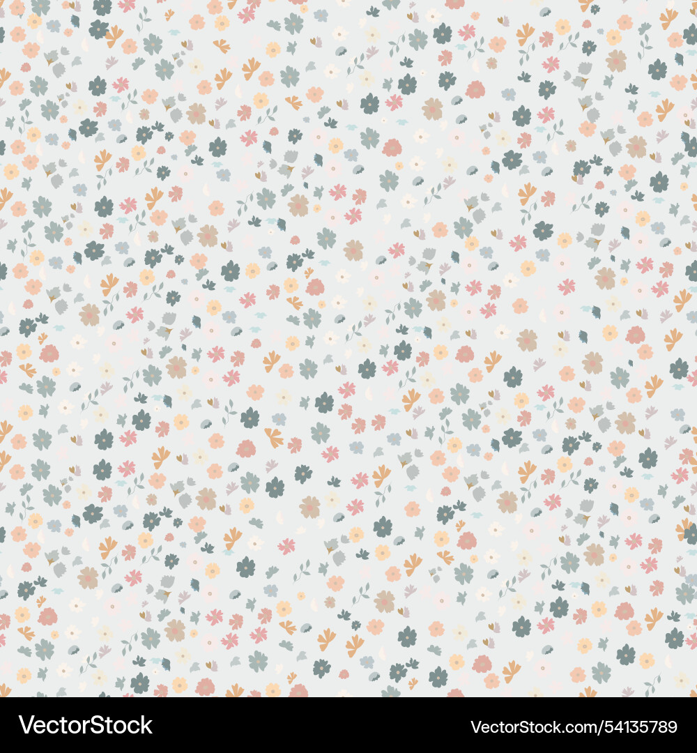 Simple rustic pattern abstract flowers small Simple rustic pattern abstract flowers small vector image