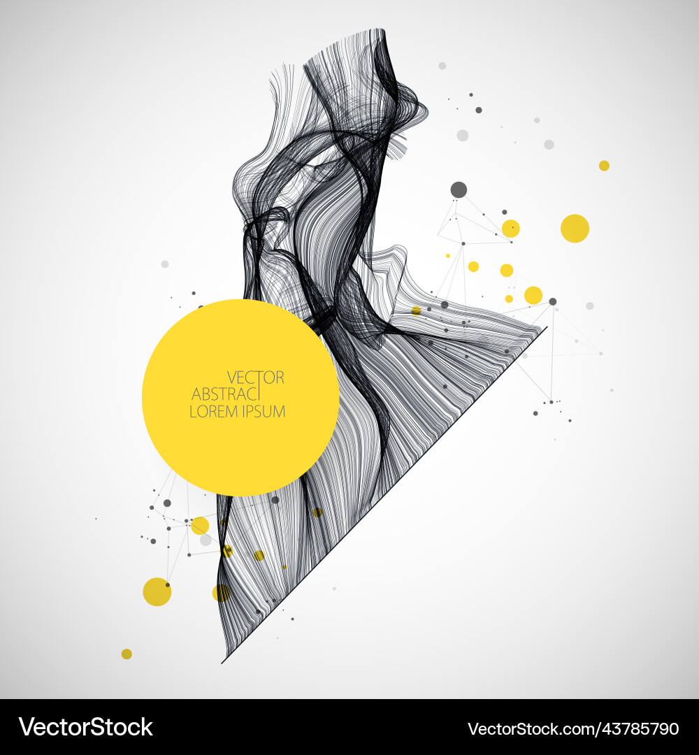 Abstract flowing wave lines design element Abstract flowing wave lines design element vector image