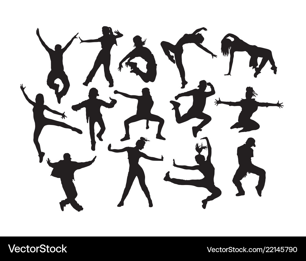 Dancing Silhouettes vector image