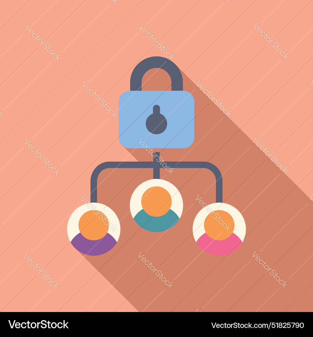Data protection system managing user access Data protection system managing user access vector image