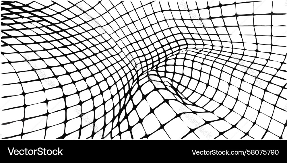 Dynamic Curved Grid Abstract Background Vector Image