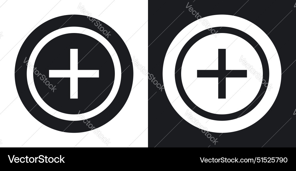 Plus icon Royalty Free Vector Image - VectorStock