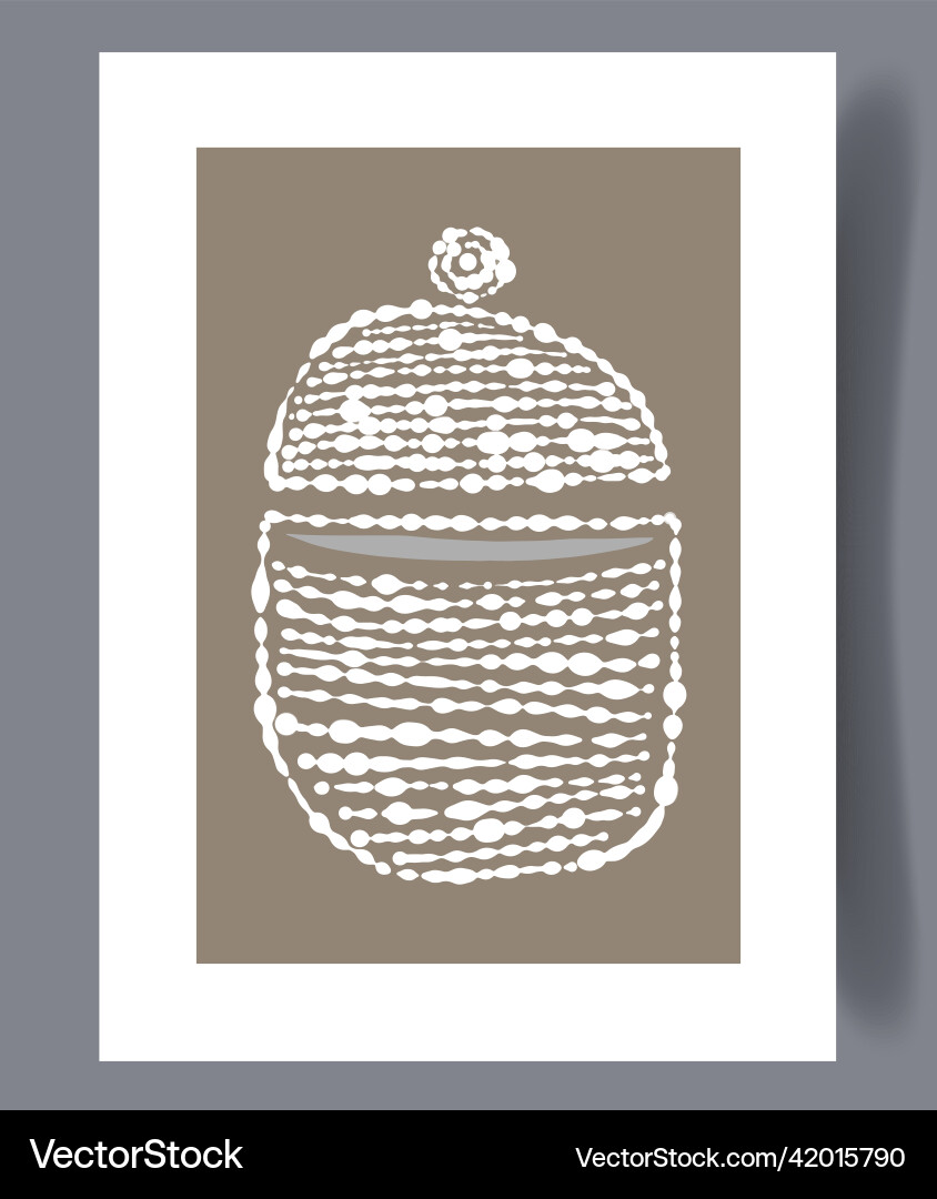 Scandinavian Abstract Print Vector Image