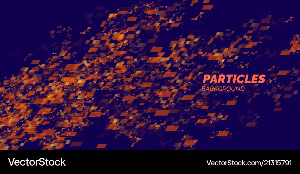 Abstract background with dynamic particles Vector Image