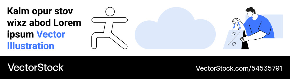 Digital storage and data management with cloud Digital storage and data management with cloud vector image