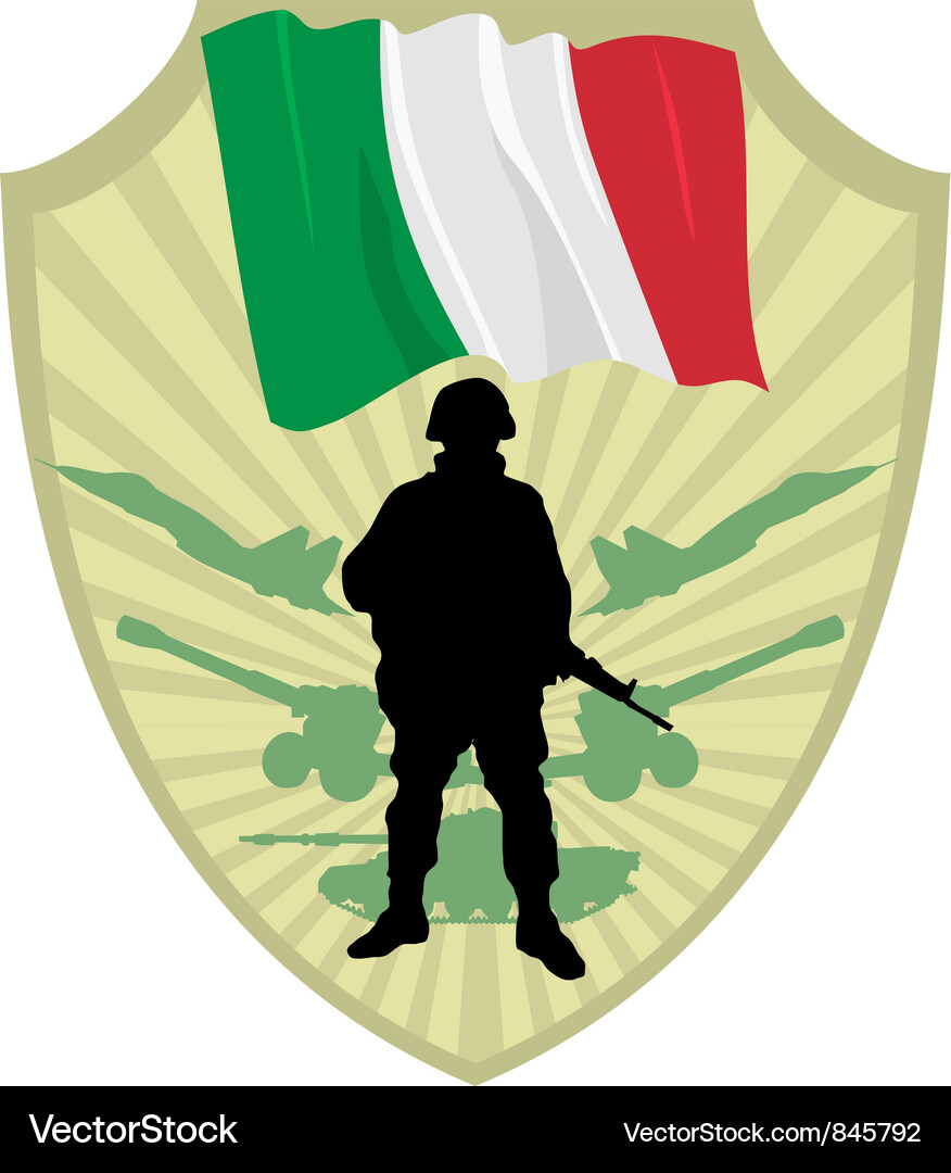 Army of italy Vector Image