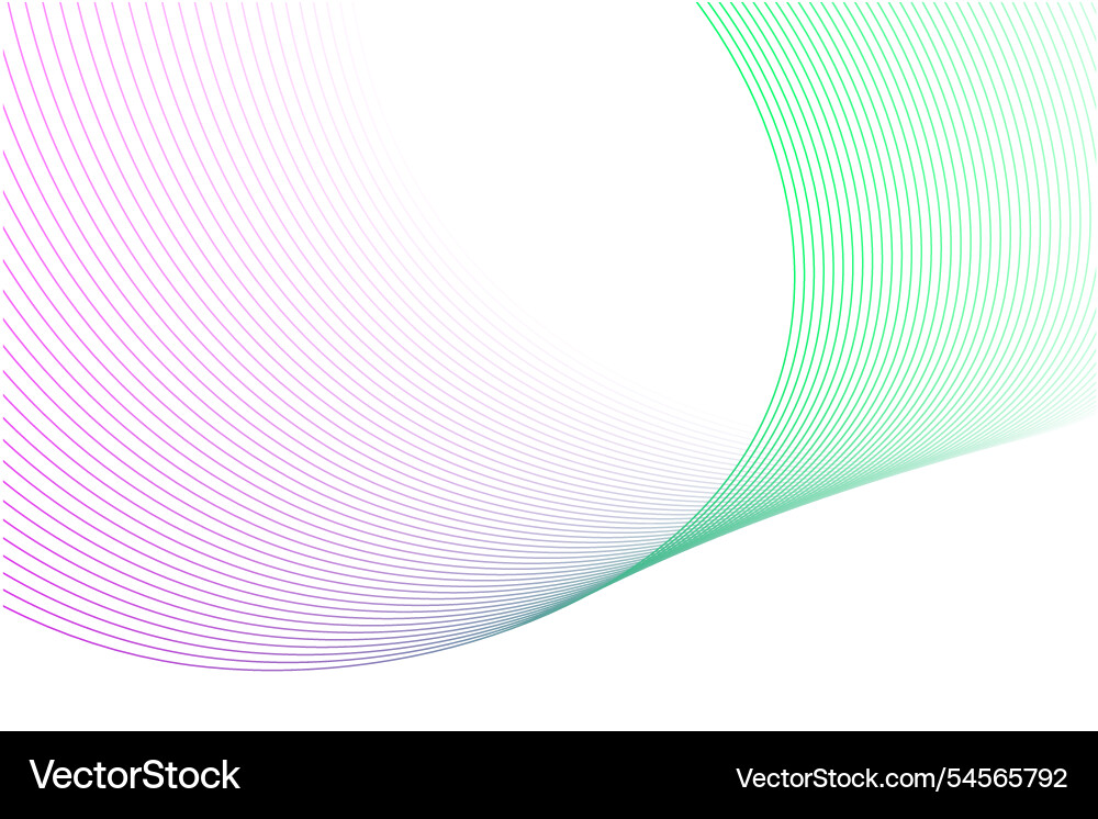 Gradient wave pattern on white Gradient wave pattern on white vector image