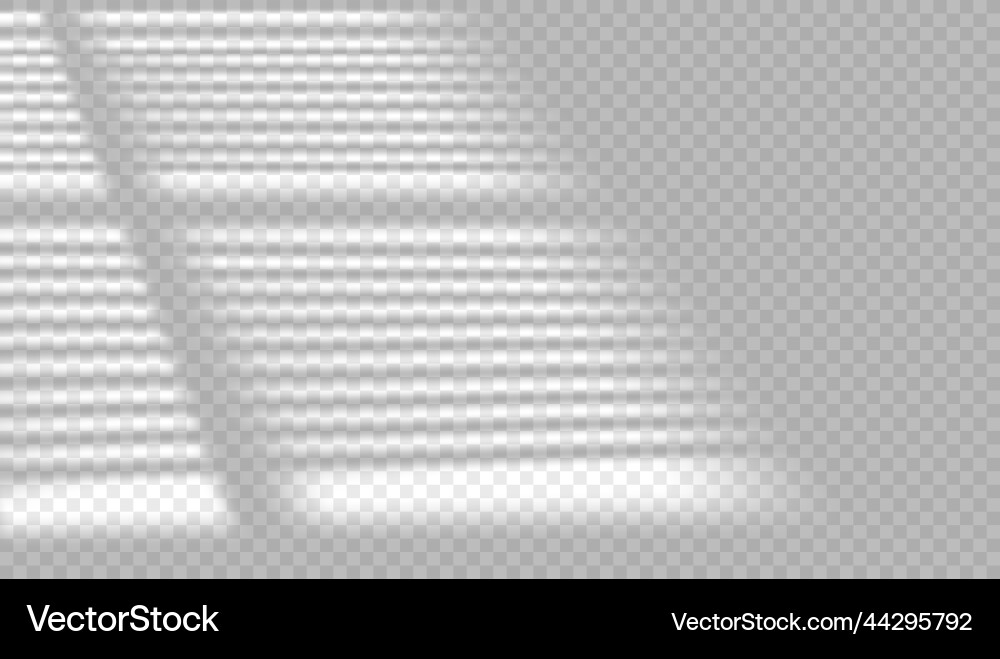 Light of the window shadow overlay realistic vector image